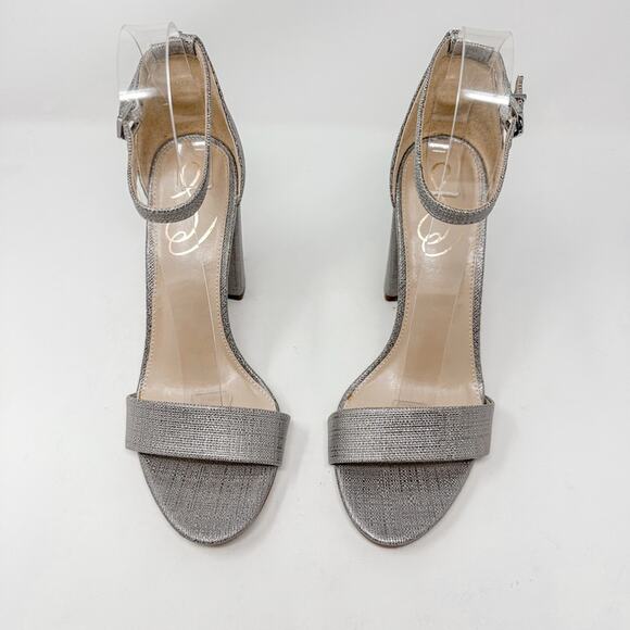 NEW Sam Edelman Yaro Ankle Strap Sandal Pewter Metallic Size 7 MSRP $100 - Picture 5 of 15